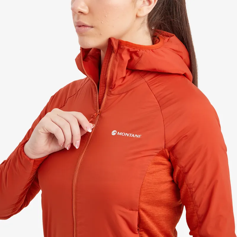 Montane Womens Fireball Lite Hood Saffron Red-8
